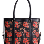 Traditional Floral Canvas Tote Bag