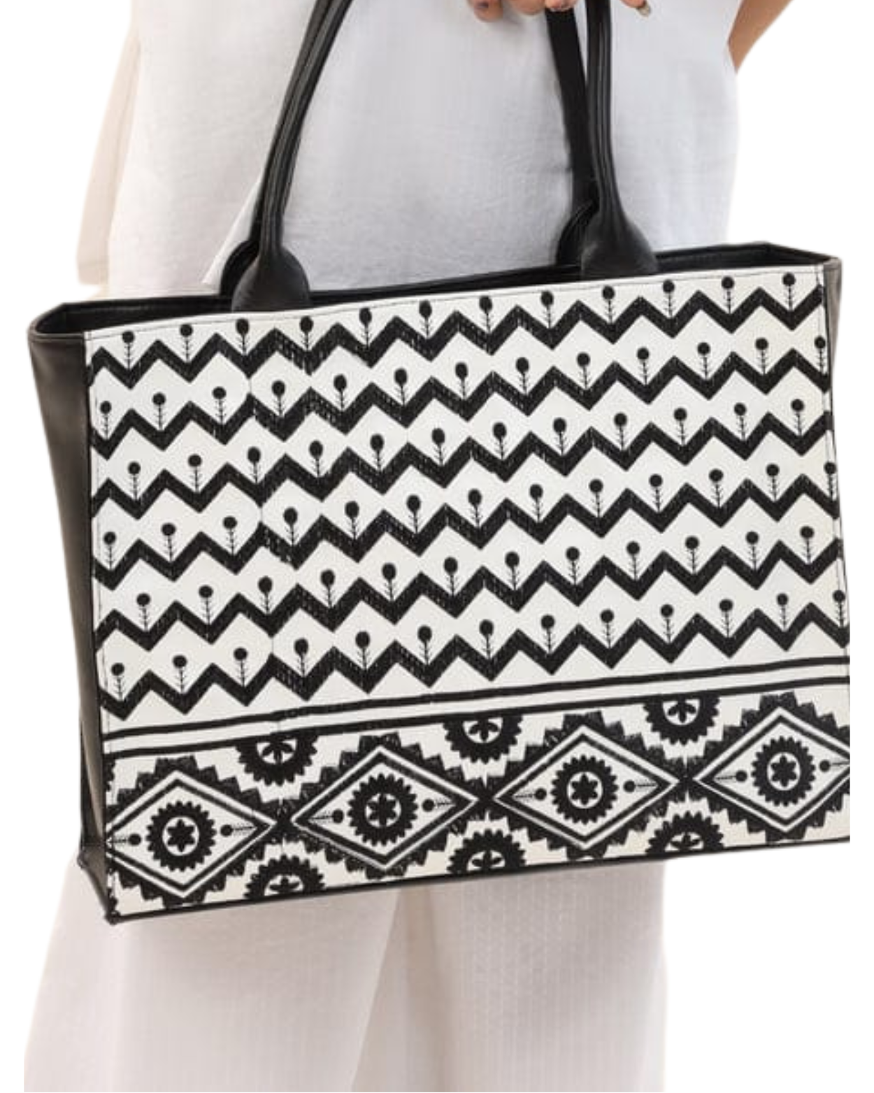 Monotone Muse Tote Bag