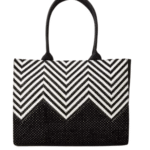 Siyah Print Embroidered Tote Bag