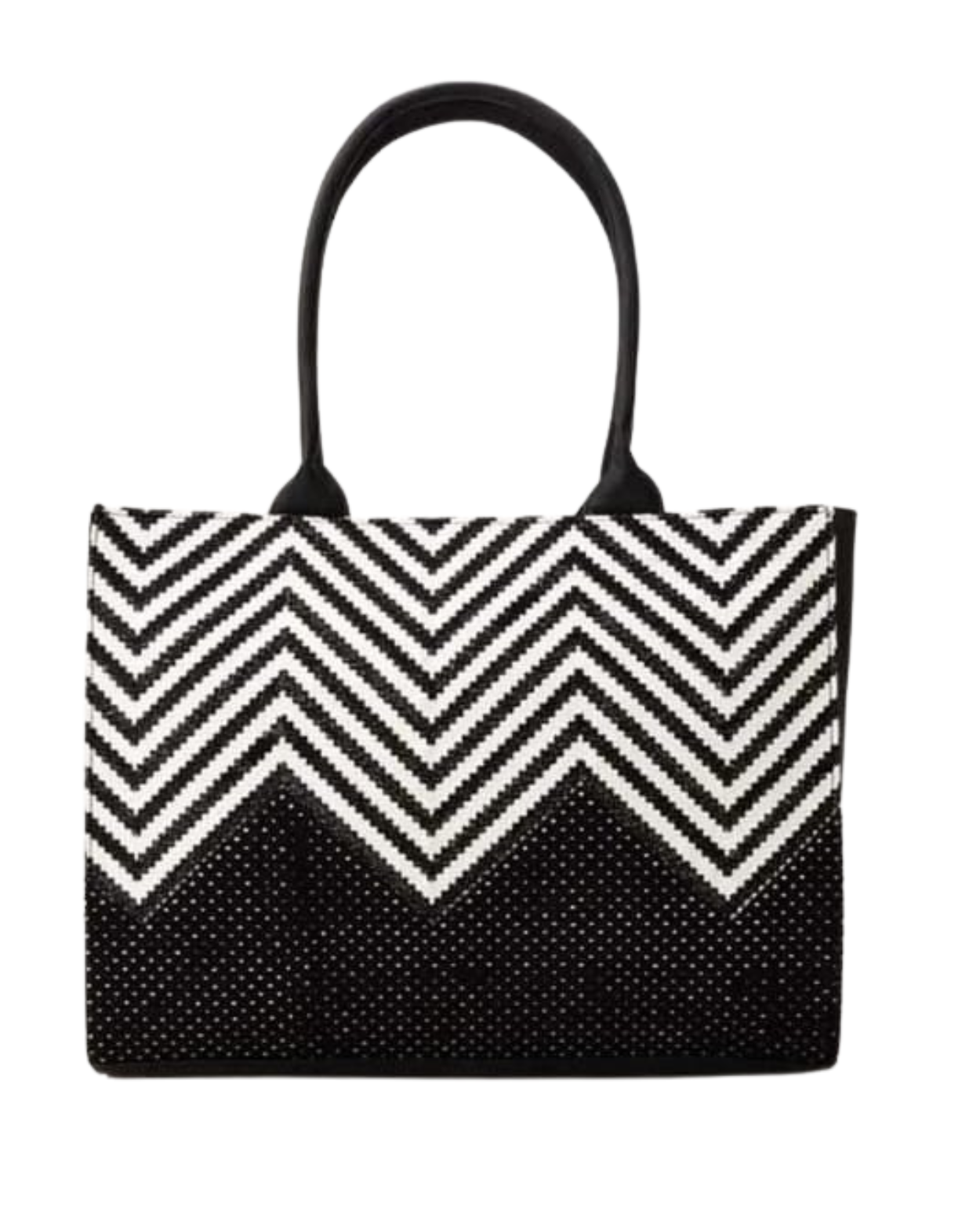 Siyah Print Embroidered Tote Bag