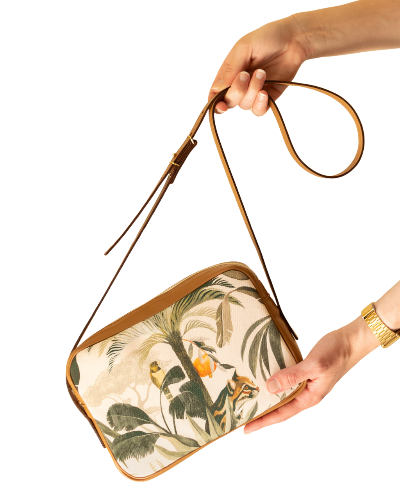 Safari Charm Canvas Crossbody Bag