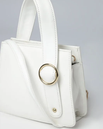 Majestic Top Handle crossbody bag_WHITE