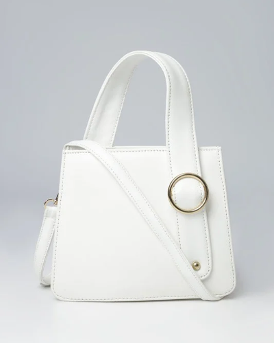 Majestic Top Handle crossbody bag_WHITE