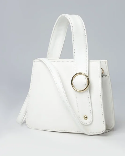 Majestic Top Handle crossbody bag_WHITE