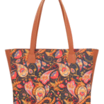 leather on canvas tote bags