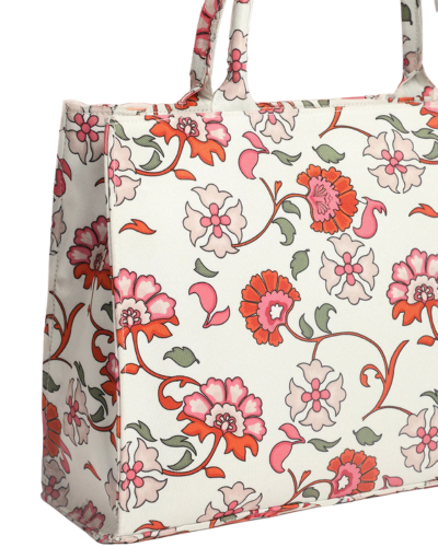 Spring Bloom Canvas Tote Bag