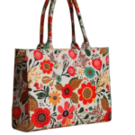 Lively Bloom Canvas Tote Bag