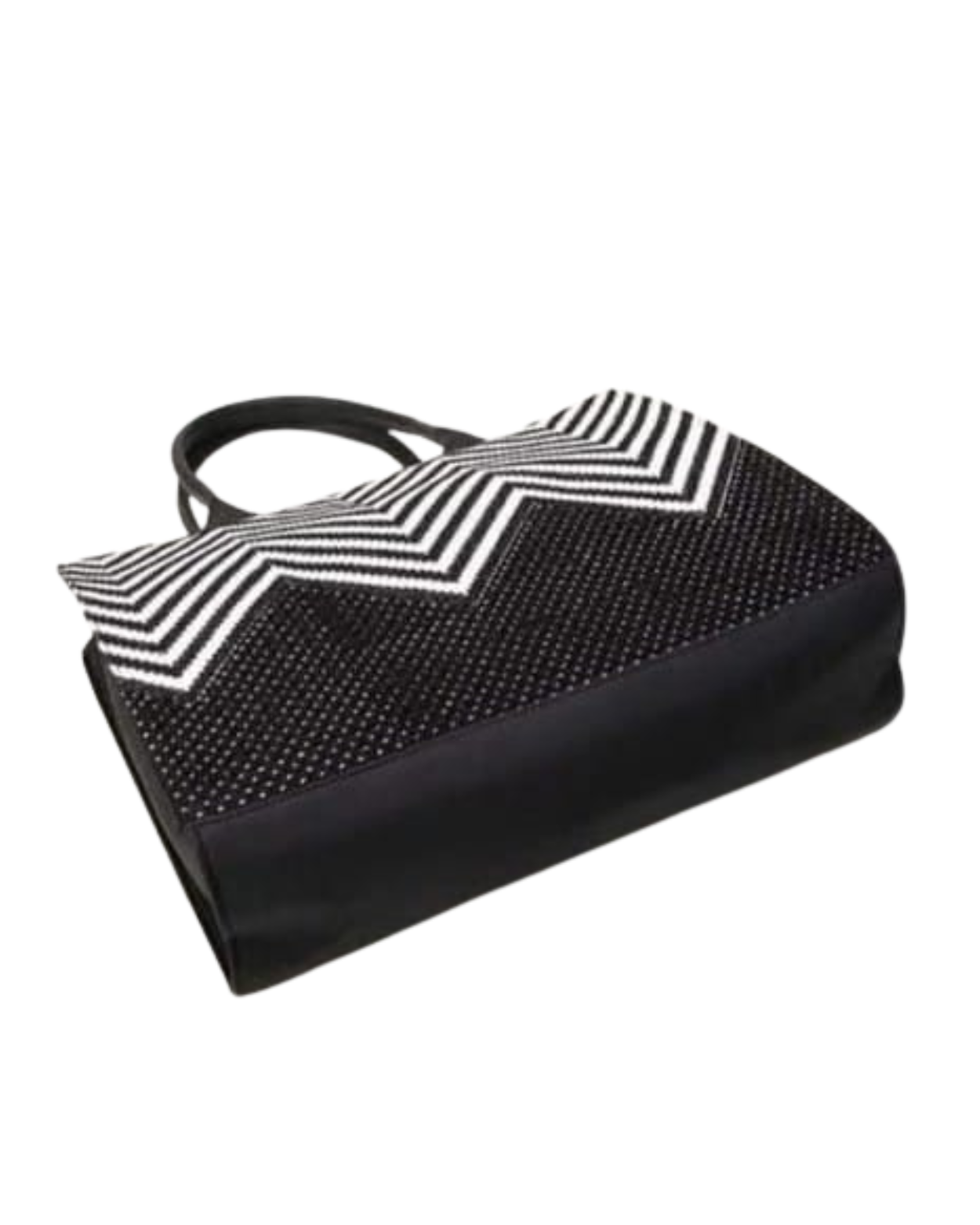 Siyah Print Embroidered Tote Bag