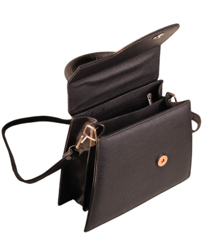 Elegant Mini Top Handle Satchel Bag_BLACK