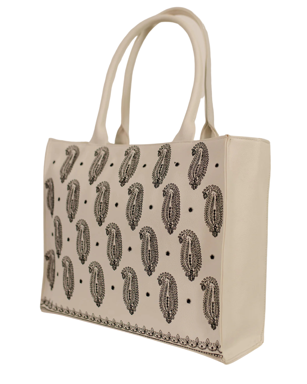 Regal Embroidered Tote Bag_white