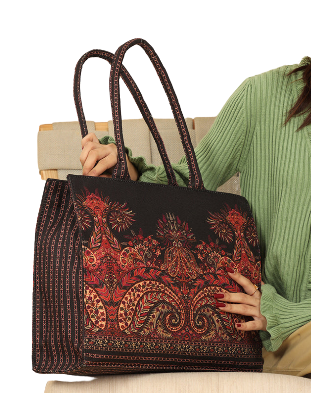 Zahra Garden Canvas Tote Bag