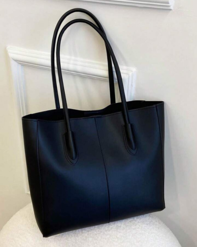 Classic Carryall Tote Bag with Mini Bag_BLACK