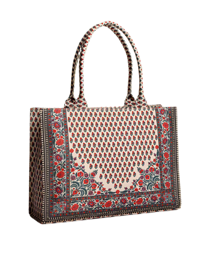 Heritage Blossom Canvas Tote Bag