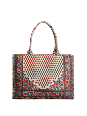 Heritage Blossom Canvas Tote Bag