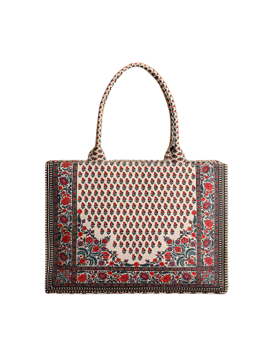 Heritage Blossom Canvas Tote Bag