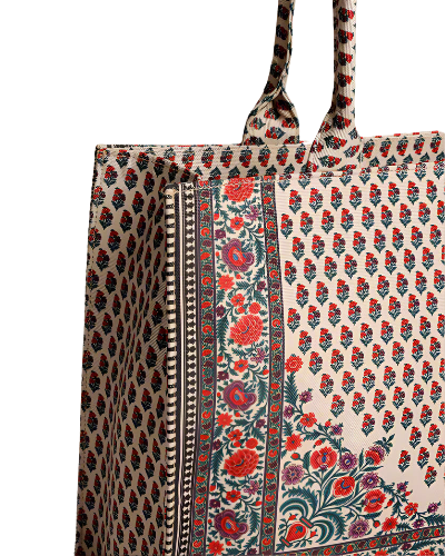 Heritage Blossom Canvas Tote Bag