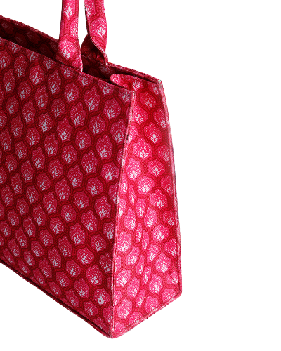 Peppy Pink Canvas Tote Bag